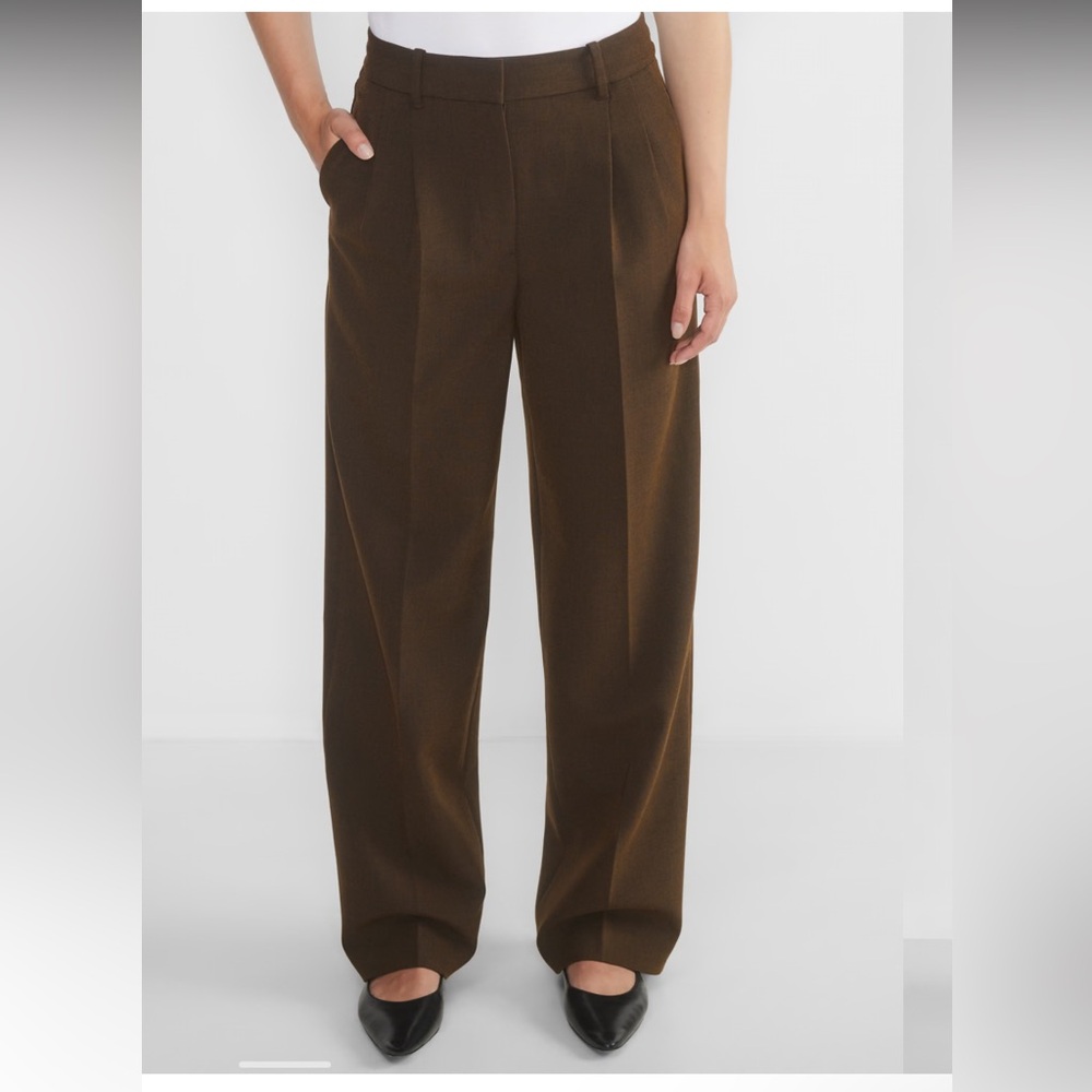 Aritzia The Effortless Pant - (Re)Ssential. Heather Rich Cocoa, 12